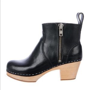 Swedish Hasbeens Boots 36/6 Black Leather